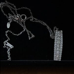 Authentic Platinum Diamond necklace  Diamond 1.00ct
